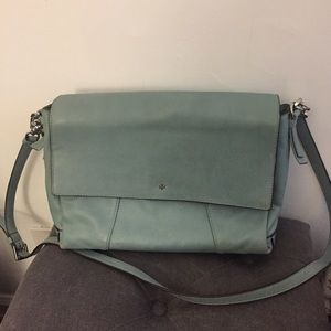 Tory Burch Deep Sage Leather T Bag